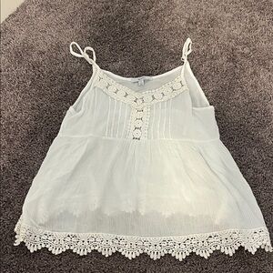 Acemi White Lace Camisole Top